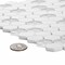 Apollo Tile Sample of White Recycled Glass Hex  11.8"x12" Glass Mosaic Tile APLVRE9901EC58 Sample - alternate 1